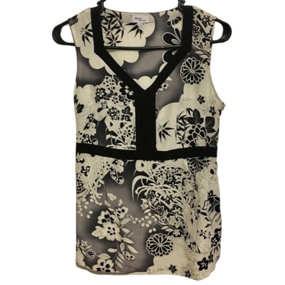 Mimi Maternity Silk Sleeveless Belted Top Size M - Picture 1 of 5